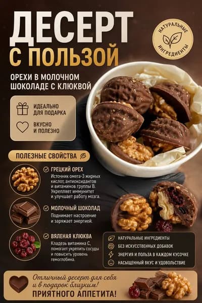 Грецкий орех в шоколаде