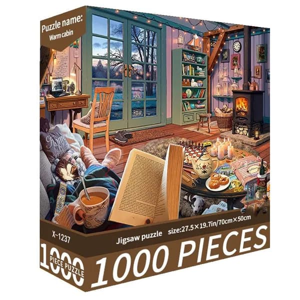 Пазл "Уютная хижина", 1000 деталей