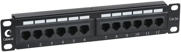 Патч-панель Cabeus PL-12-Cat.5e 10"-Dual