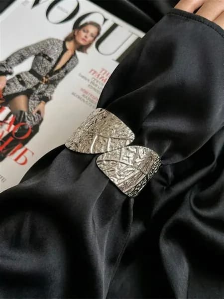 Браслет широкий на руку лист Pinterest
