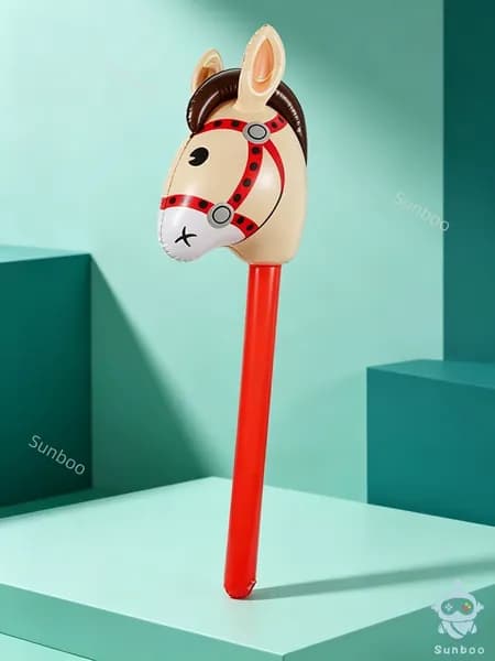 Надувные головы лошадей на палке ковбойский PVC-шар, обучающая игрушка
