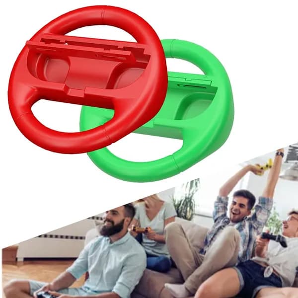 Руль для Nintendo Switch 2, комплект из двух рулей красного и зелёного цветов