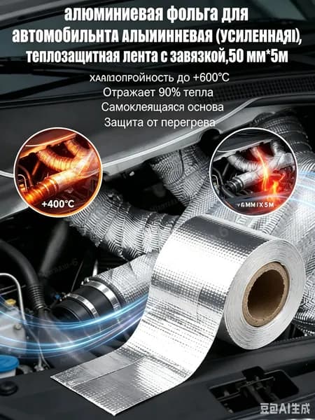 Клейкая лента 50 мм 5 м, 1 шт