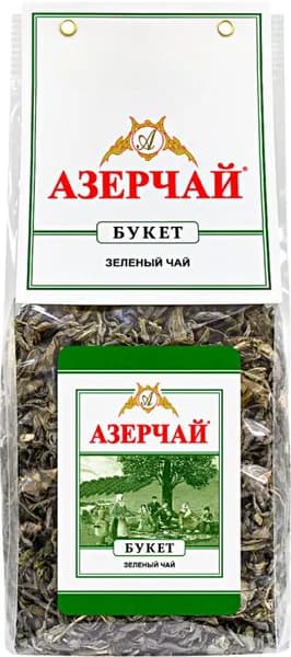 Чай зеленый Азерчай букет крупнолистовой 200г