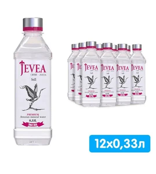 Вода JEVEA Живея Кристальная 0,33л./12шт. негазированная