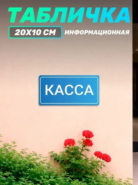 Табличка на дверь информационная касса