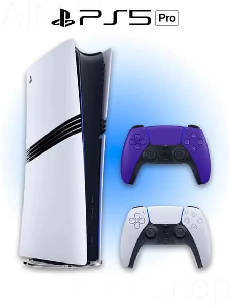 Игровая приставка Sony PlayStation 5 PRO + 2 геймпад (фиолетовый, Galactic Purple)