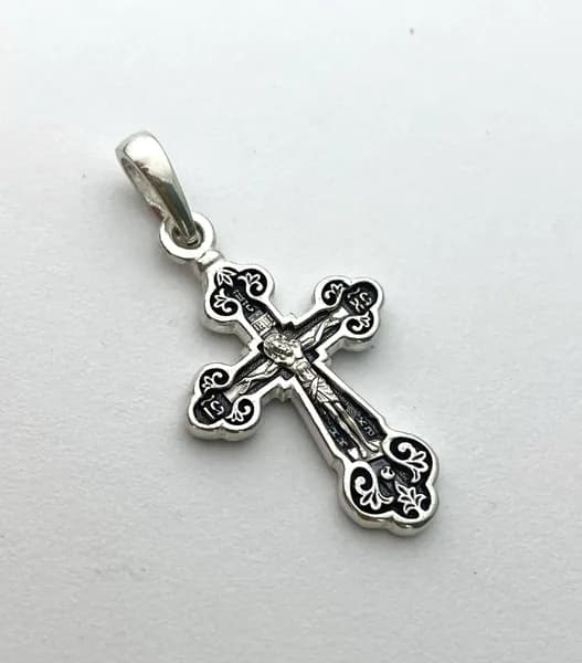 Assay Крестик ювелирный Серебро оксидированное