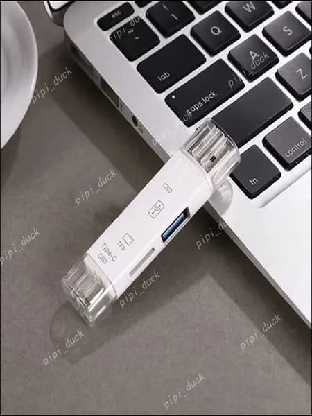 5-в-1 картридер USB 3.0 с поддержкой OTG для телефона и компьютера Совместимость с Type-C, MicroSD, быстрая передача данных 08