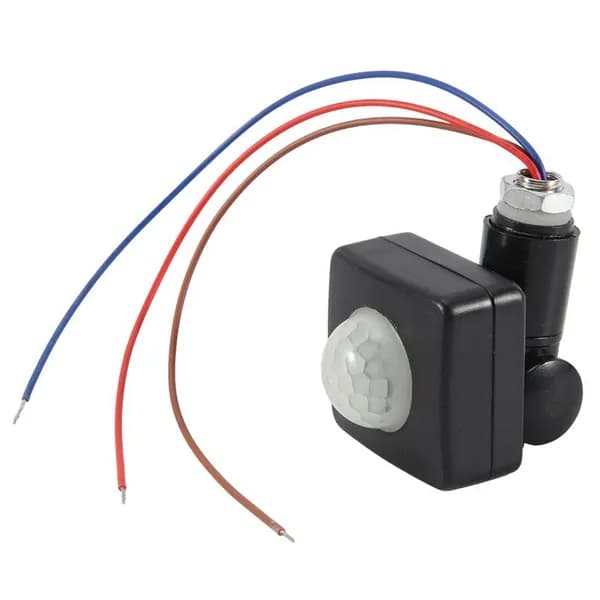 T6(G N) AC85-265V IP65 Датчик движения Регулируемый PIR-переключатель Ультратонкий светодиодный свет PIR Открытый датчик движения, 10 мм черный