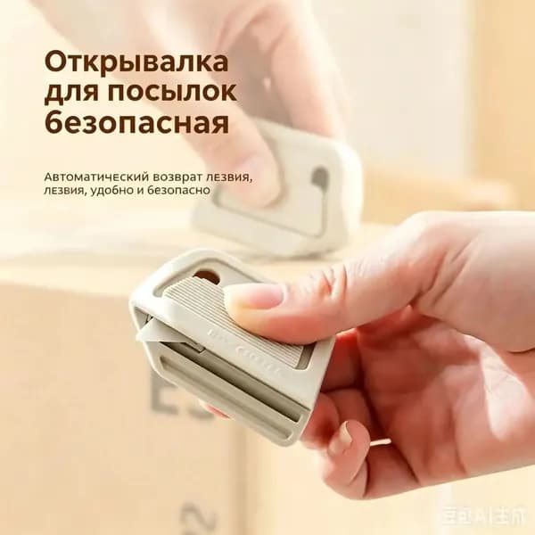 Качественный нож для картона с автовозвратом лезвия