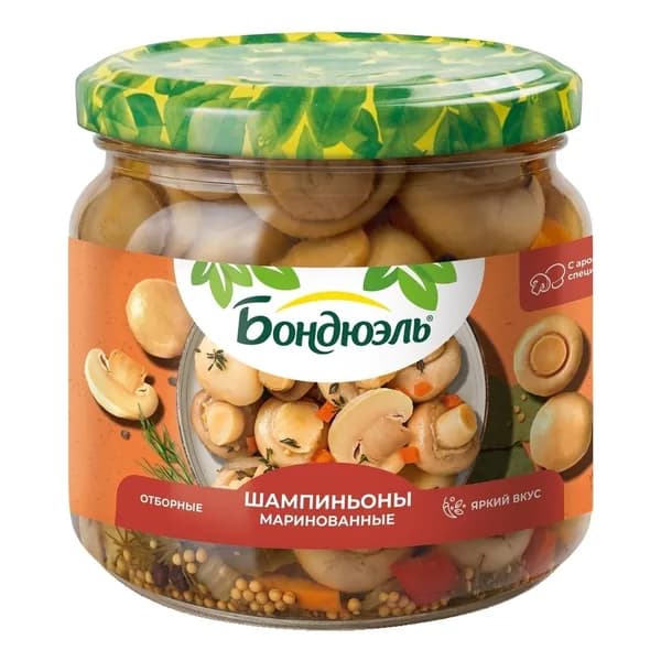 Шампиньоны Бондюэль маринованные 350 г