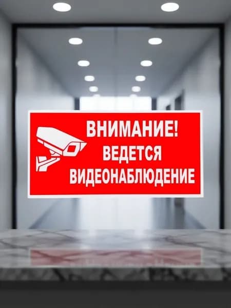 Табличка информационная (не выгорает) 15х30см, ПВХ-пластик, пленка