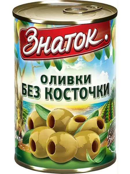 Знаток Оливки без косточки, 280гр