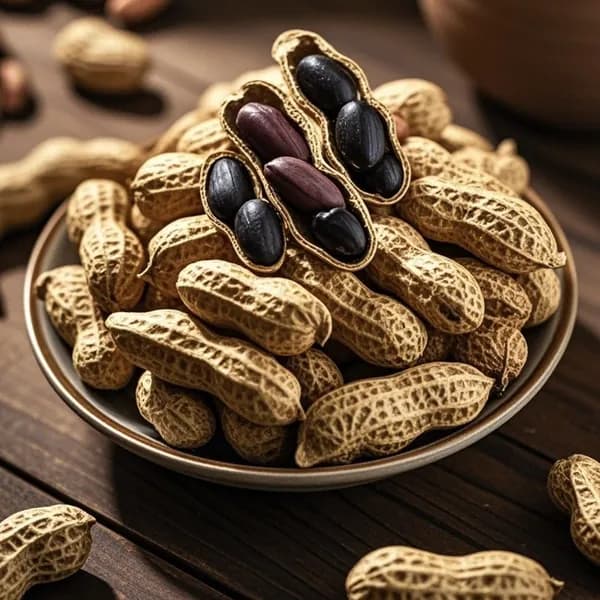 Черный арахис в скорлупе из Юньнани, богатый селеном, сладкий на вкус, полезный перекус