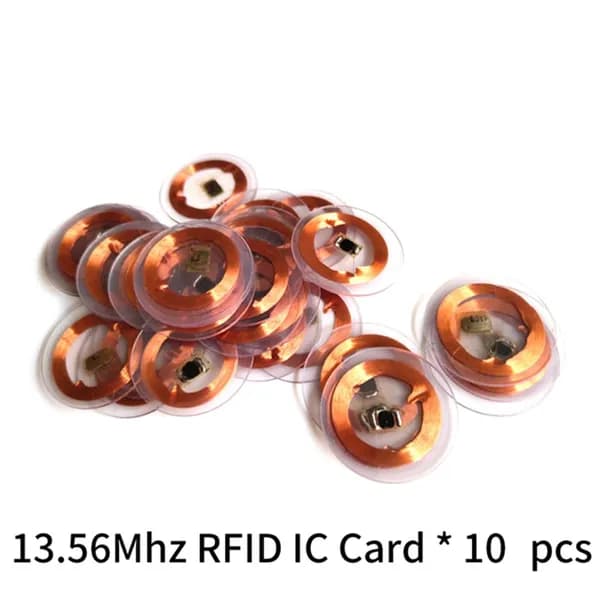 10 прозрачных RFID карт 125кГц EM4100 и 13,56МГц M1 для систем доступа