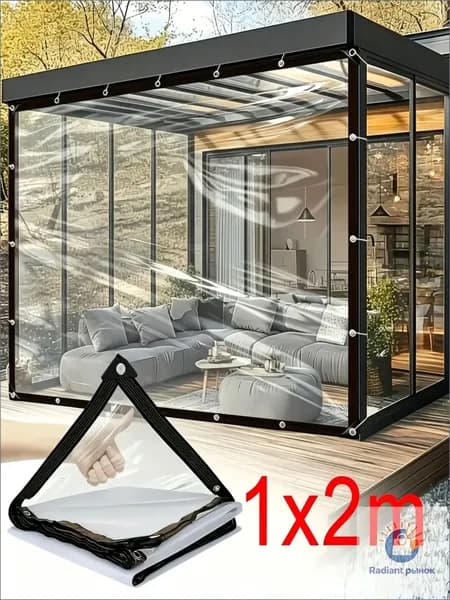 Прочный тент для беседки 1*2 м, с металлическими креплениями