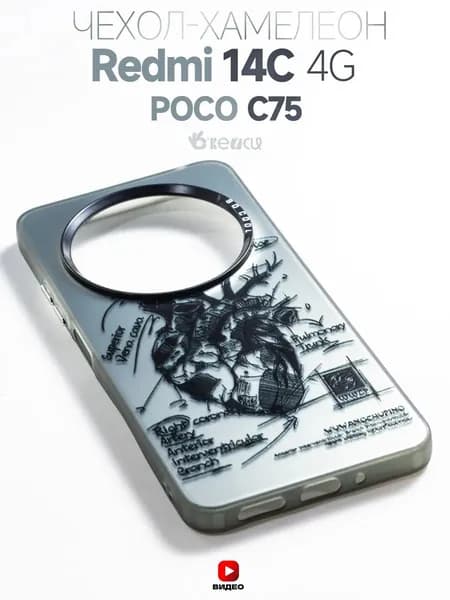 Чехол на Xiaomi Redmi 14C 4G/Poco C75 с принтом