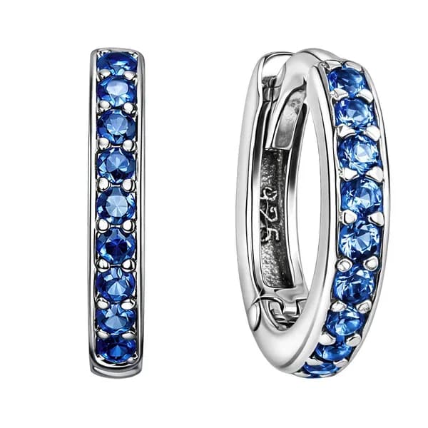 Серьги женские с фианитами серебро 925 пробы 585GOLD