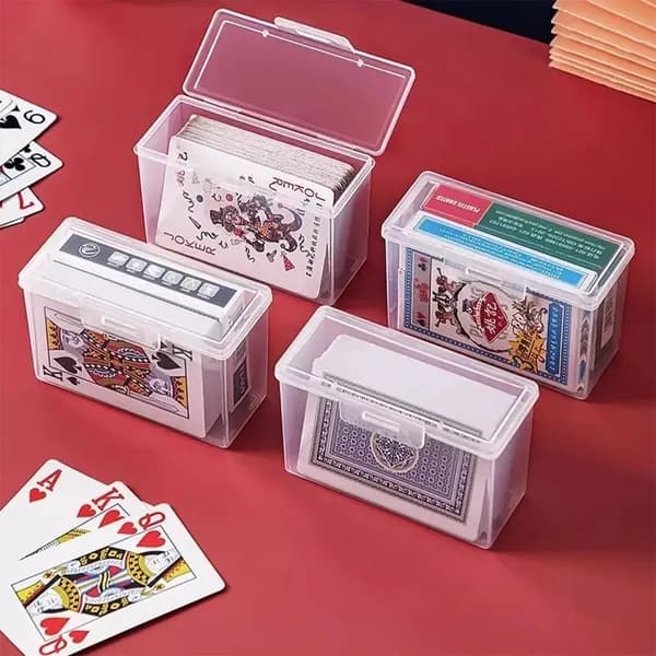 4 коробки для хранения игральных карт-упаковка из штук (Без игральных карт)