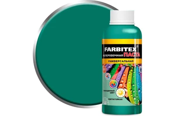Колеровочная паста Farbitex универсальная, фисташковый, 0.1 л