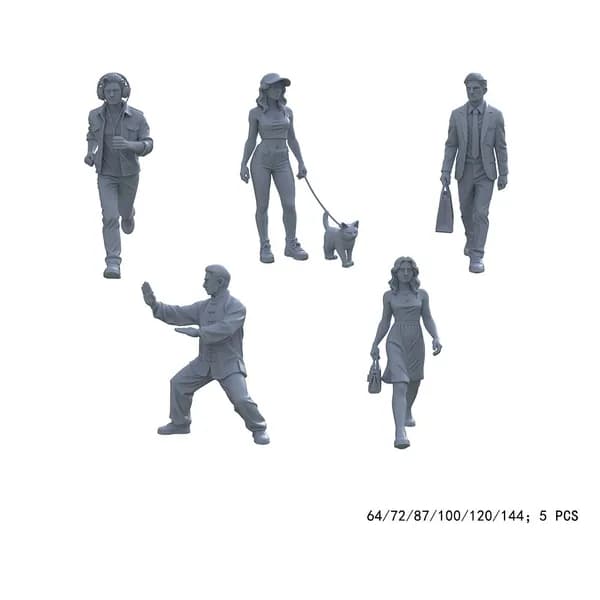MRY-SFW Повседневная сцена модели солдата из городской жизни 1/72