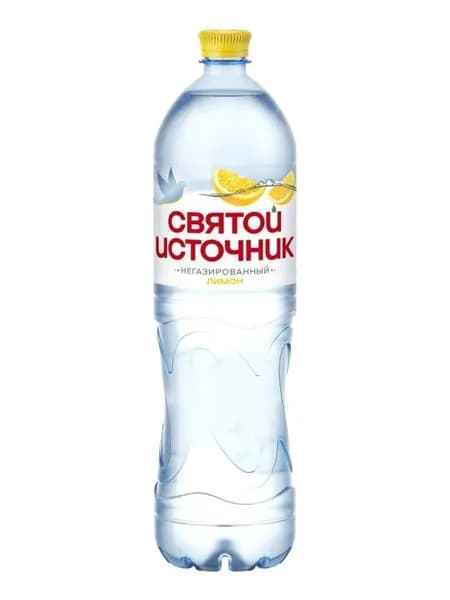 Вода негазированная Святой Источник со вкусом лимона, 1,5 л
