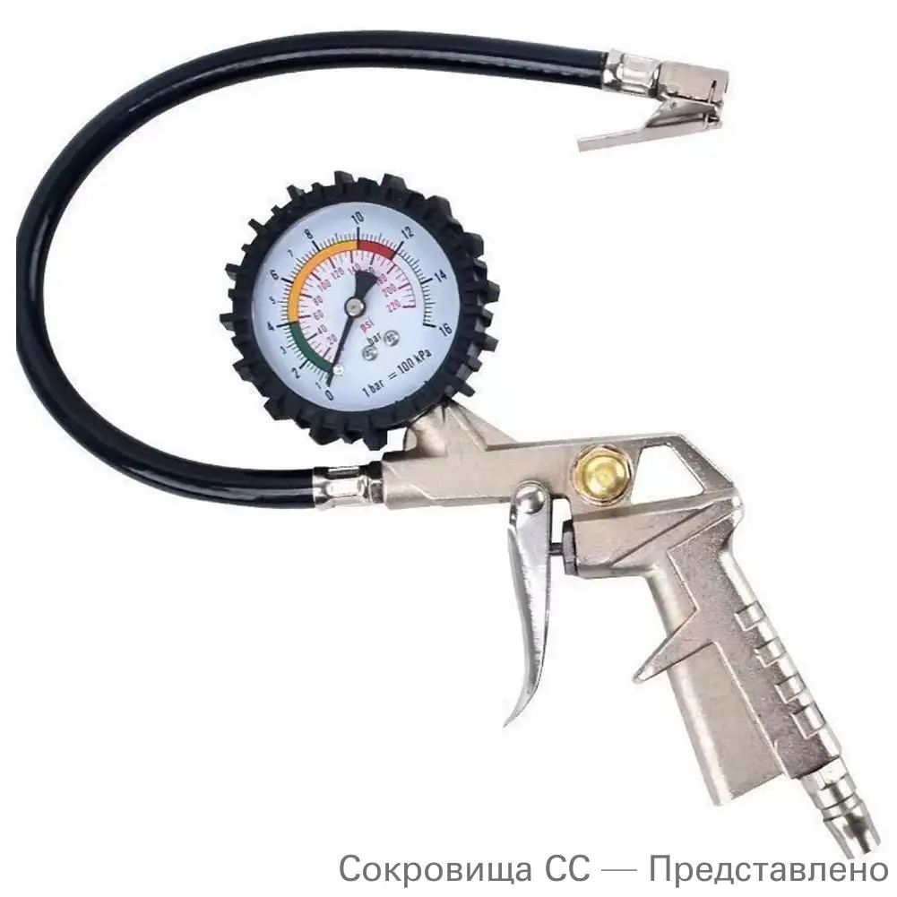 Манометр автомобильный, 1 шт.