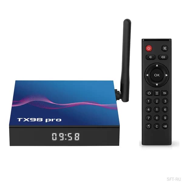 ТВ-приставка на Android 12.0 Allwinner H618 Quad-core с поддержкой 4K AV1 H.265 VP9, 2.4G и 5G Wi-Fi, BT5.0, цифровым дисплеем и пультом управления