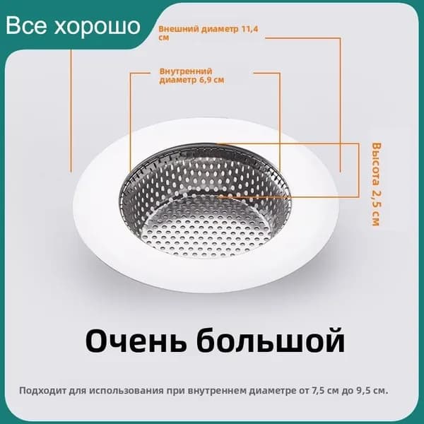 Улавливатель волос для слива,Пробка для раковины в ванной комнате, Крышка для слива, Ловушка для волос, Наклейка на фильтр, Кухонное антиблокирующее сито
