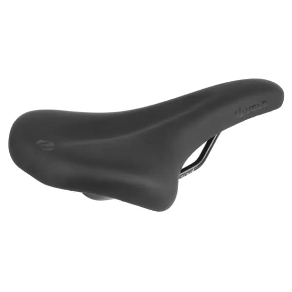 Седло велосипедное VELO SPEEDFLEX BASIC (size L), универсальное, эффект памяти, анатомический рельеф, черное