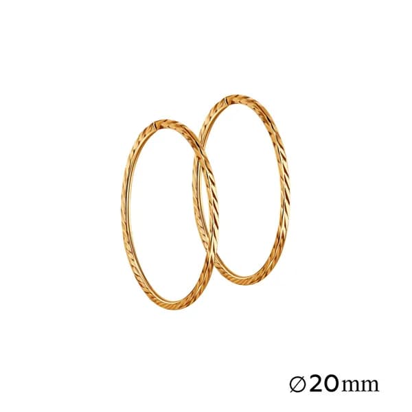 Золотые серьги DIAMANT-ONLINE 585 пробы