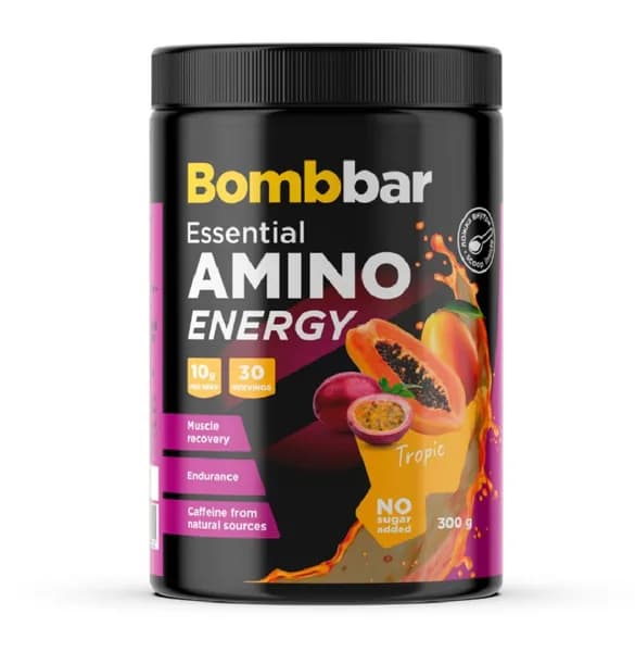 Предтренировочный комплекс Bombbar Essential Amino Energy 300гр., со вкусом тропических фруктов