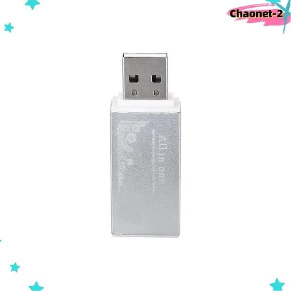 Устройство чтения карт памяти USB 2.0 серебристого цвета