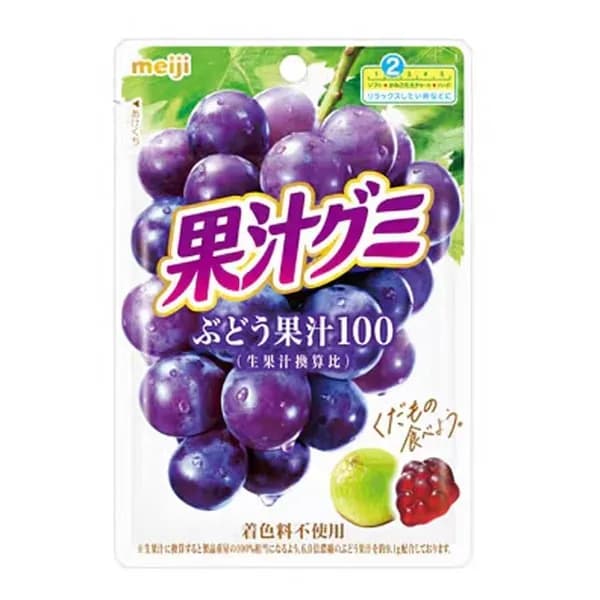 Мармелад Японский жевательный виноградный, Meiji, 54 гр