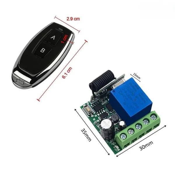 433 МГц DC 12V 6V 24V 30V 48V 5V - 60V 1CH Универсальный радиореле дистанционного управления