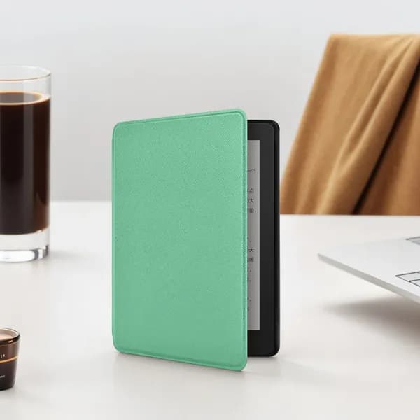 Чехол для Kindle Paperwhite 12-го поколения 2024 года, зелёный, с функцией автоматического пробуждения