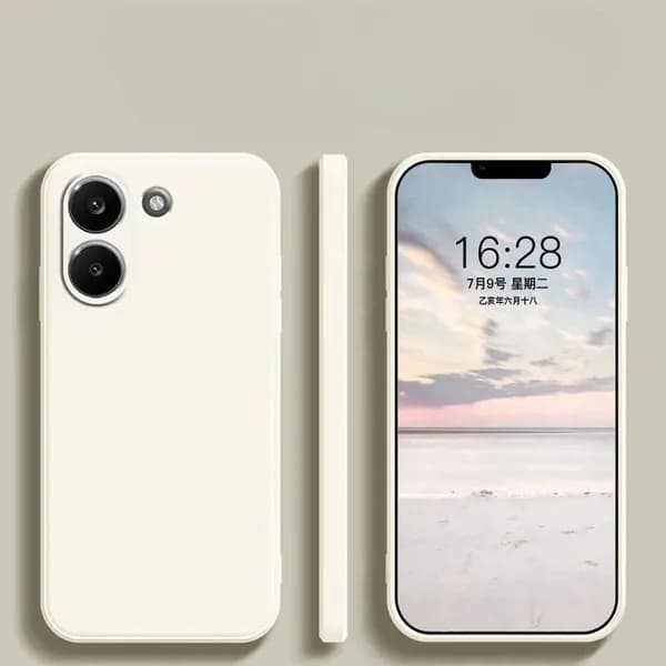 Для POCO X8 Pro Жидкий силиконовый матовый мягкий чехол для телефона, защитная крышка объектива камеры конфетного цвета