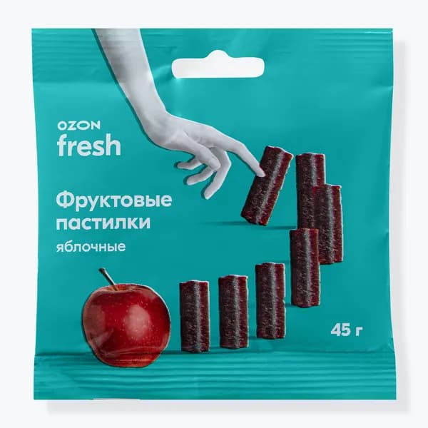 Фруктовые пастилки Яблочные 45 г, Ozon fresh