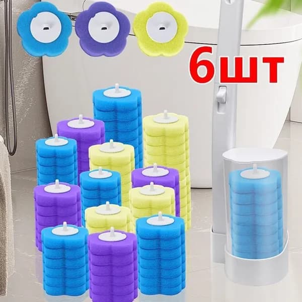 Насадка на ершик для унитаза, 6 шт
