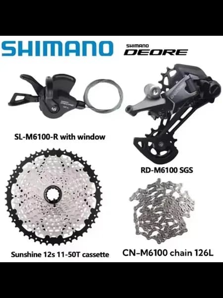 Deore M6100 12-скоростная трансмиссия Sunshine 11-50