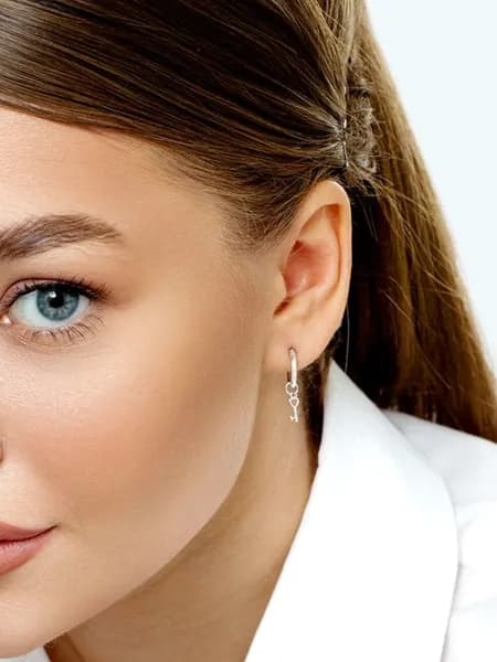 Моносерьга BALTSILVER из серебра с подвеской ключ