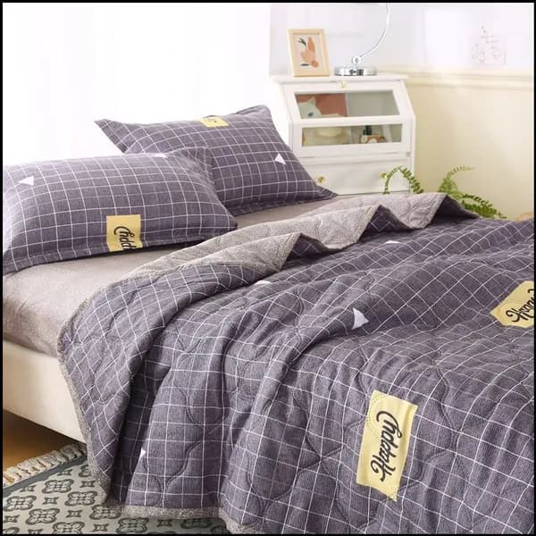 MUJI Одеяло Евро 150x200 см, Всесезонное, с наполнителем Ватин, комплект из 1 шт