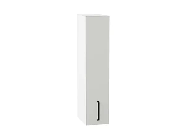 Шкаф верхний бутылочница Нео, цвет фасада Grey Silk, цвет каркаса Белый, 920*200*320 мм (В*Ш*Г)