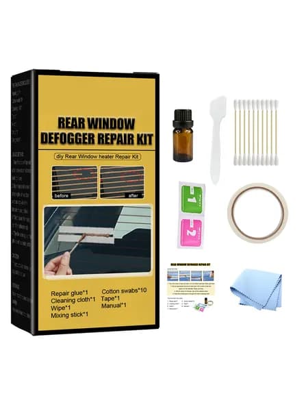 Набор для ремонта обогрева заднего стекла, клей проводящий нитей, defroster repair kit