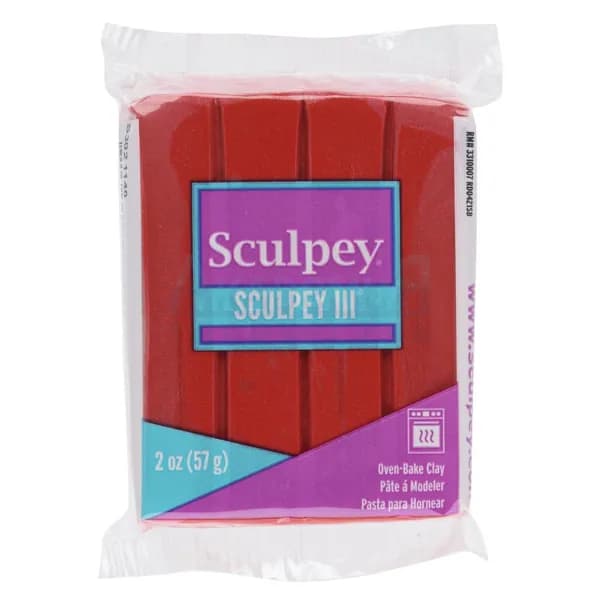 Полимерная глина Sculpey III 1140 цвет темно-красный жемчуг 57 гр.
