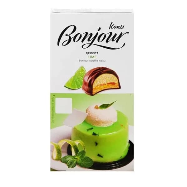 Konti Сложный десерт Бонжур, Лайм, 232 г