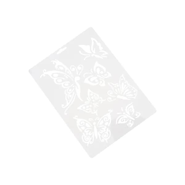 Трафарет бабочка для росписи и скрапбукинга из прочного пластика