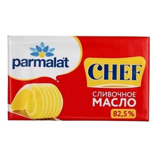 Сладкосливочное масло Parmalat Сhef 82,5% 180 г