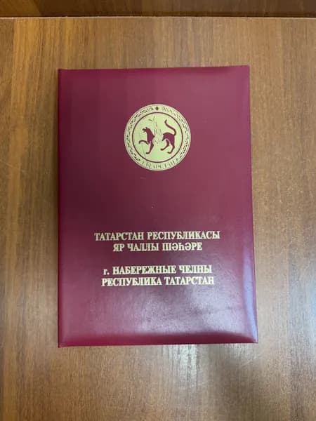 Папка г.Набережные Челны Республика Татарстан СССР 35*25 см Винтаж!